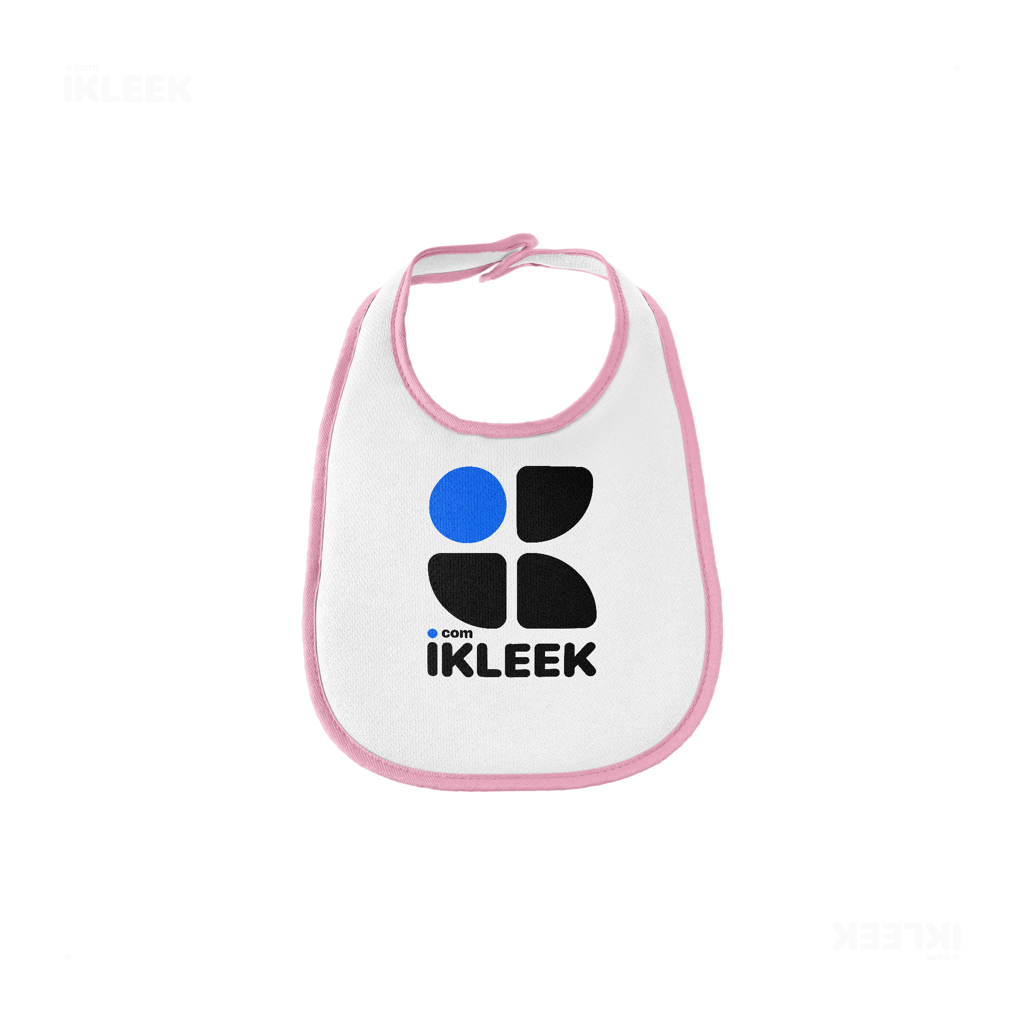 iKLEEKMark Baby Bibs 01 White Pink