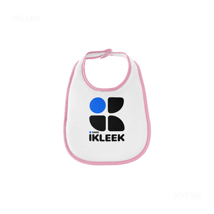 iKLEEKMark Baby Bibs 01 White Pink