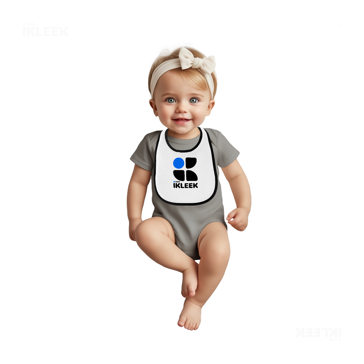 iKLEEKMark Baby Bibs 02 White Black