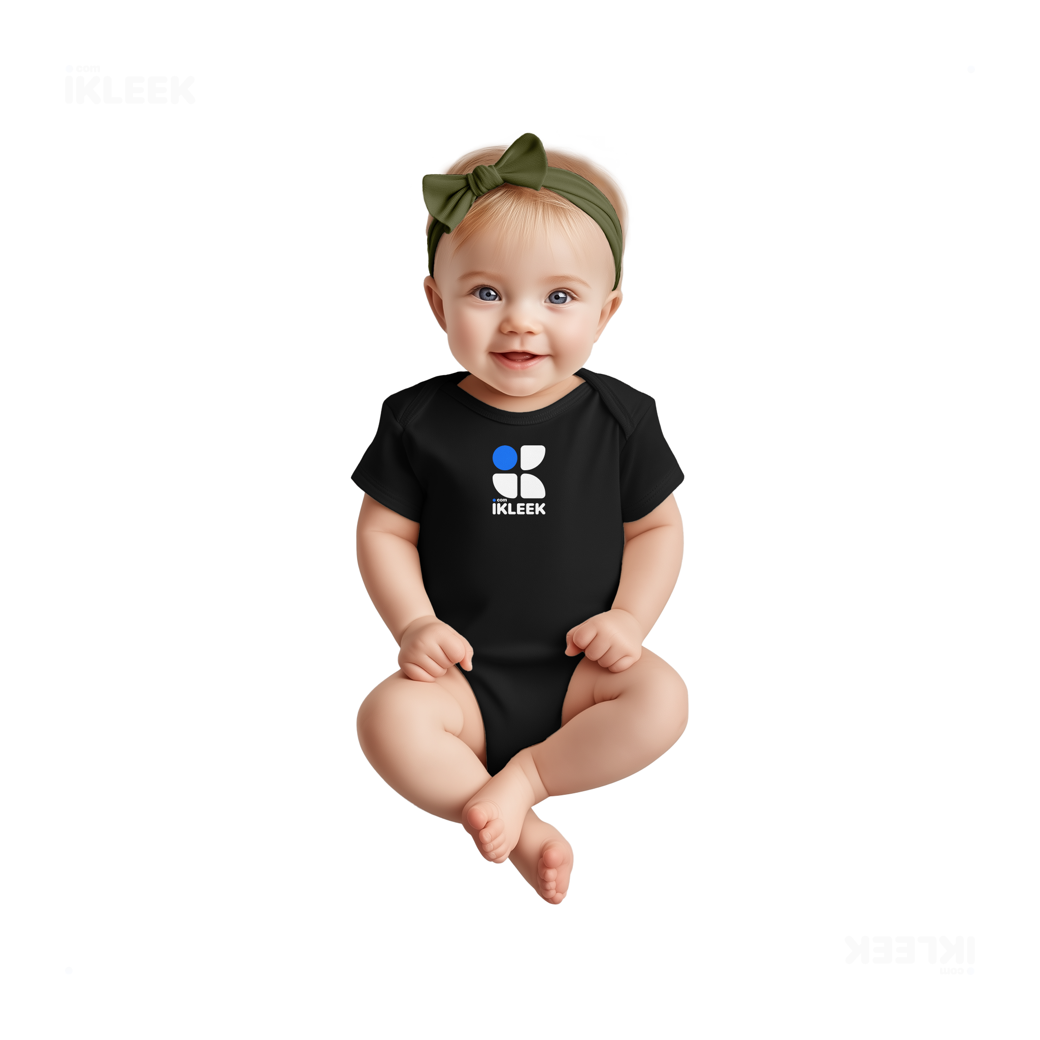 iKLEEKMark Baby Onesies 02 Black