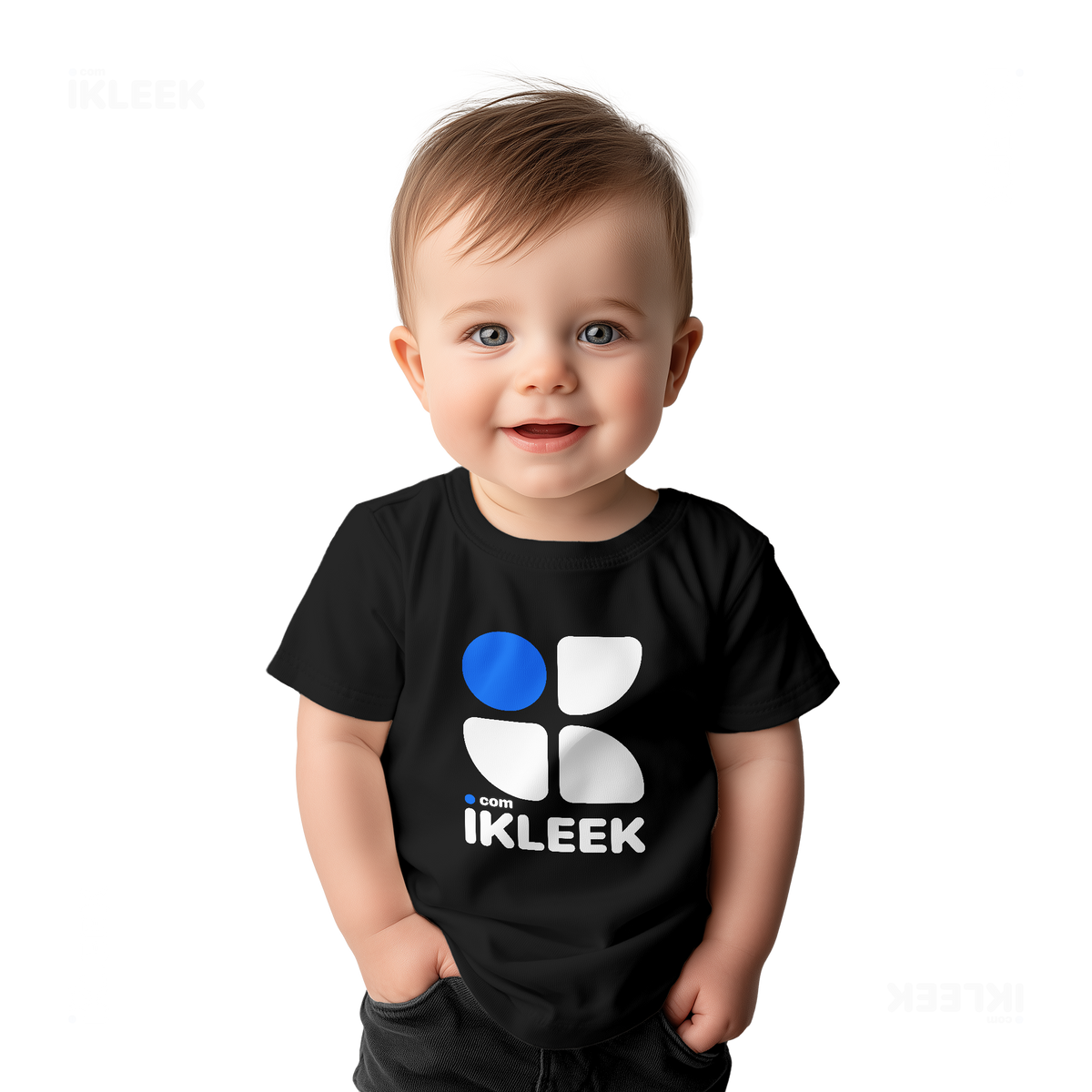 iKLEEKMark Baby T Shirt 03 Black