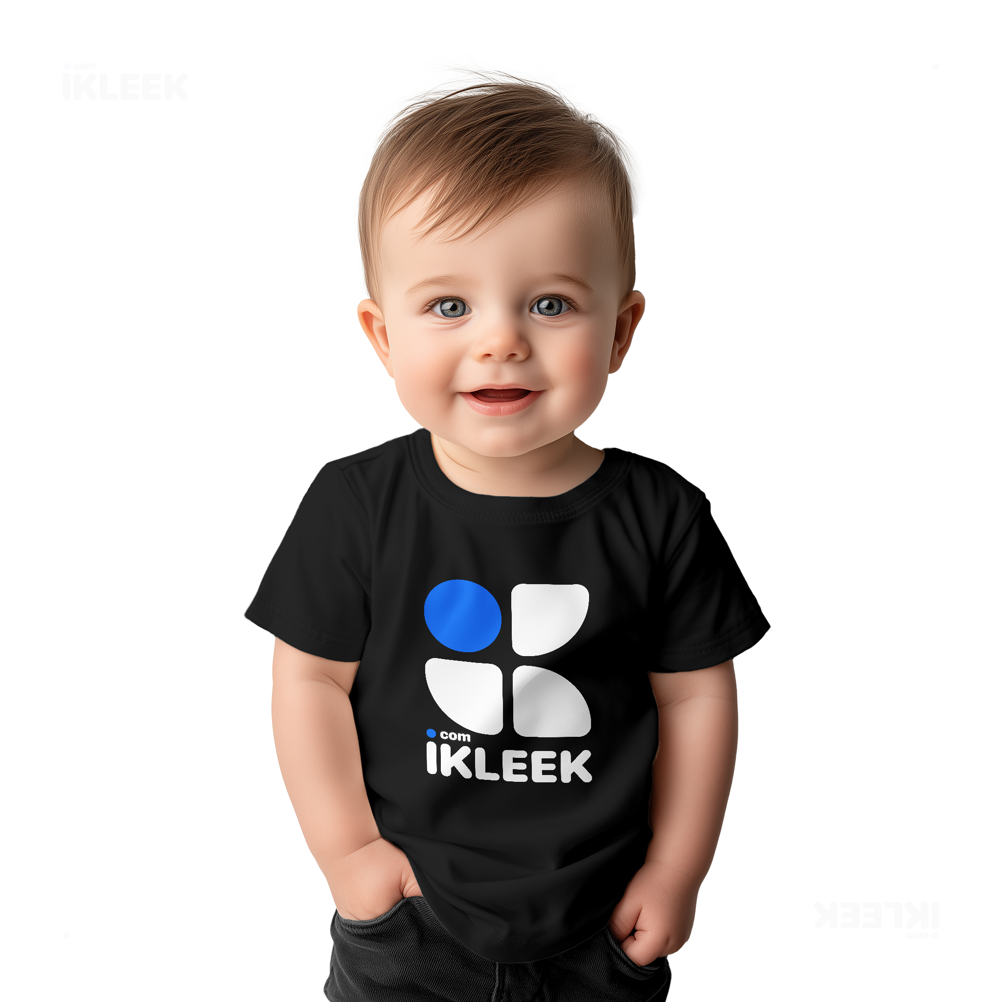 iKLEEKMark Baby T Shirt 03 Black
