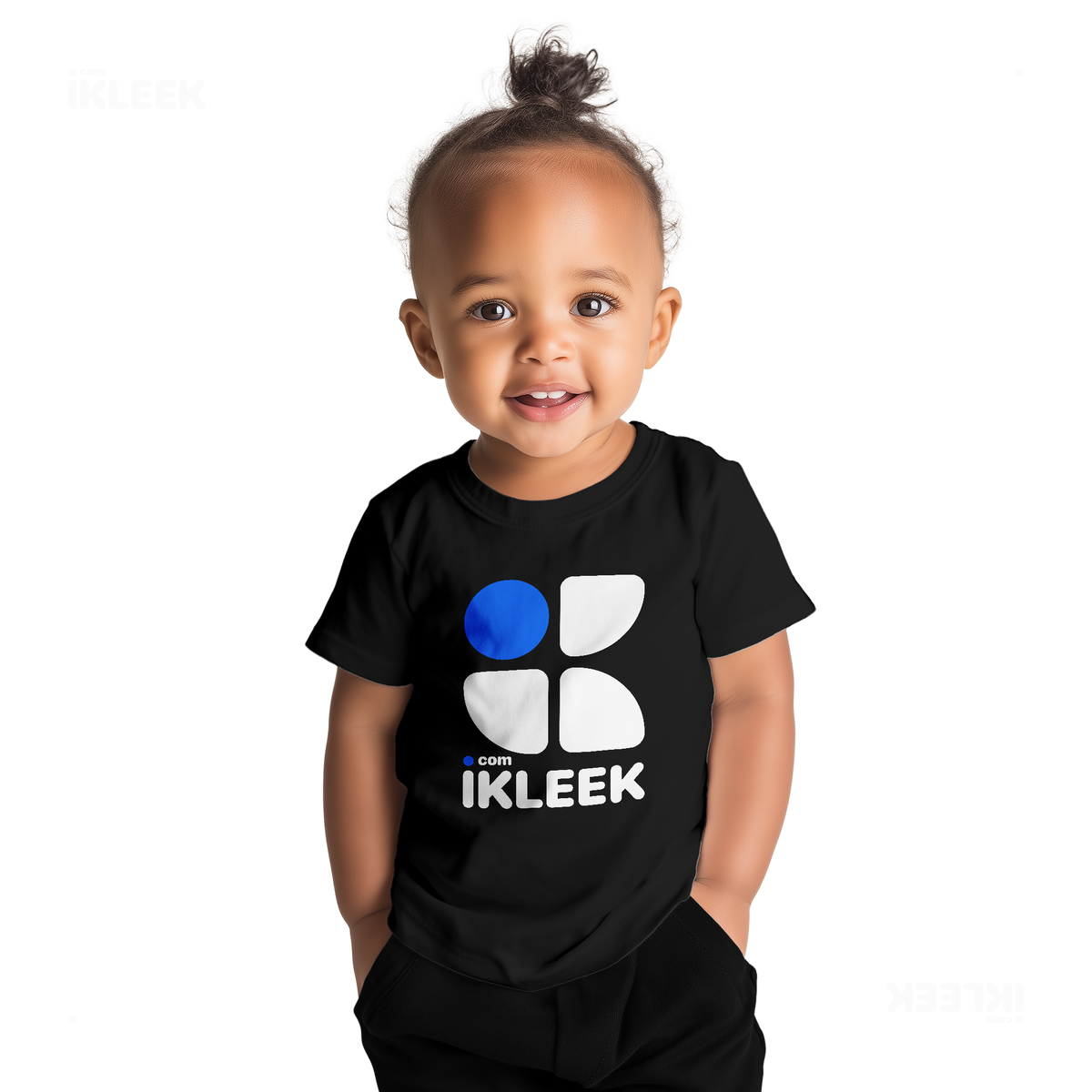 iKLEEKMark Baby T Shirt 04 Black