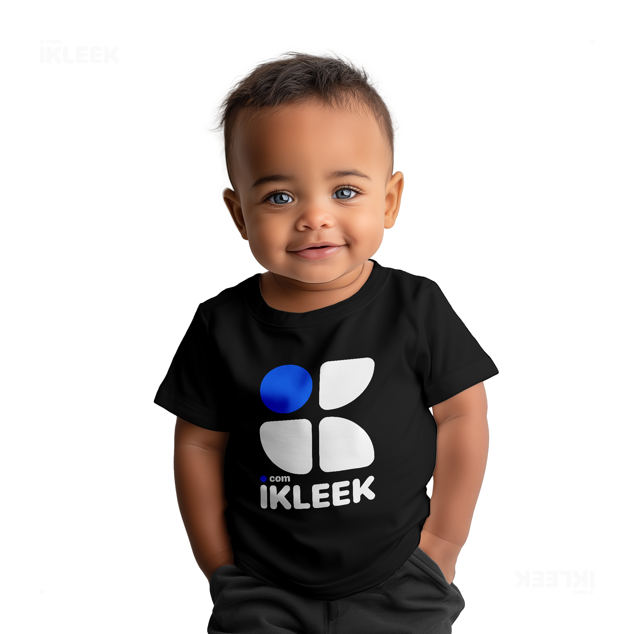 iKLEEKMark Baby T Shirt 05 Black