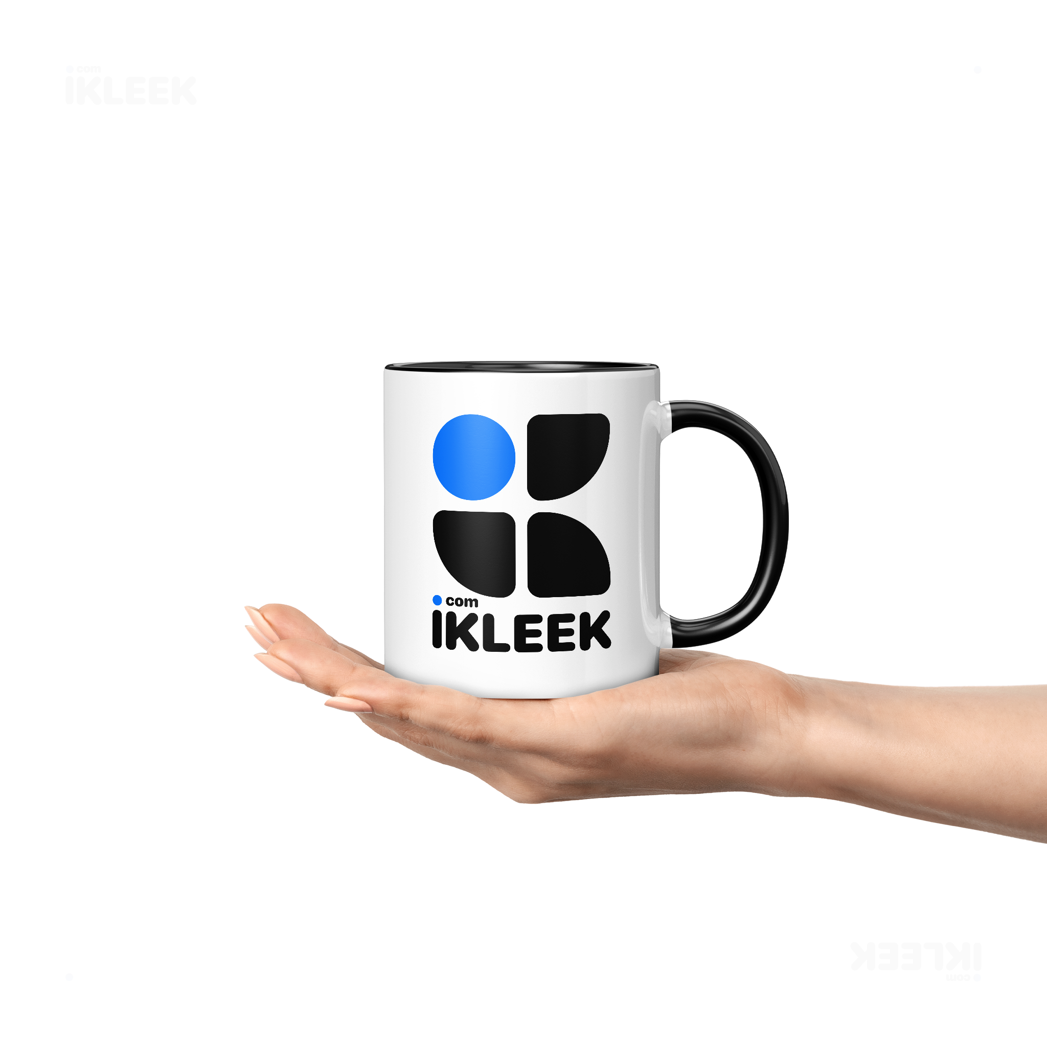 iKLEEKMark Ceramic Mug 04 White Black