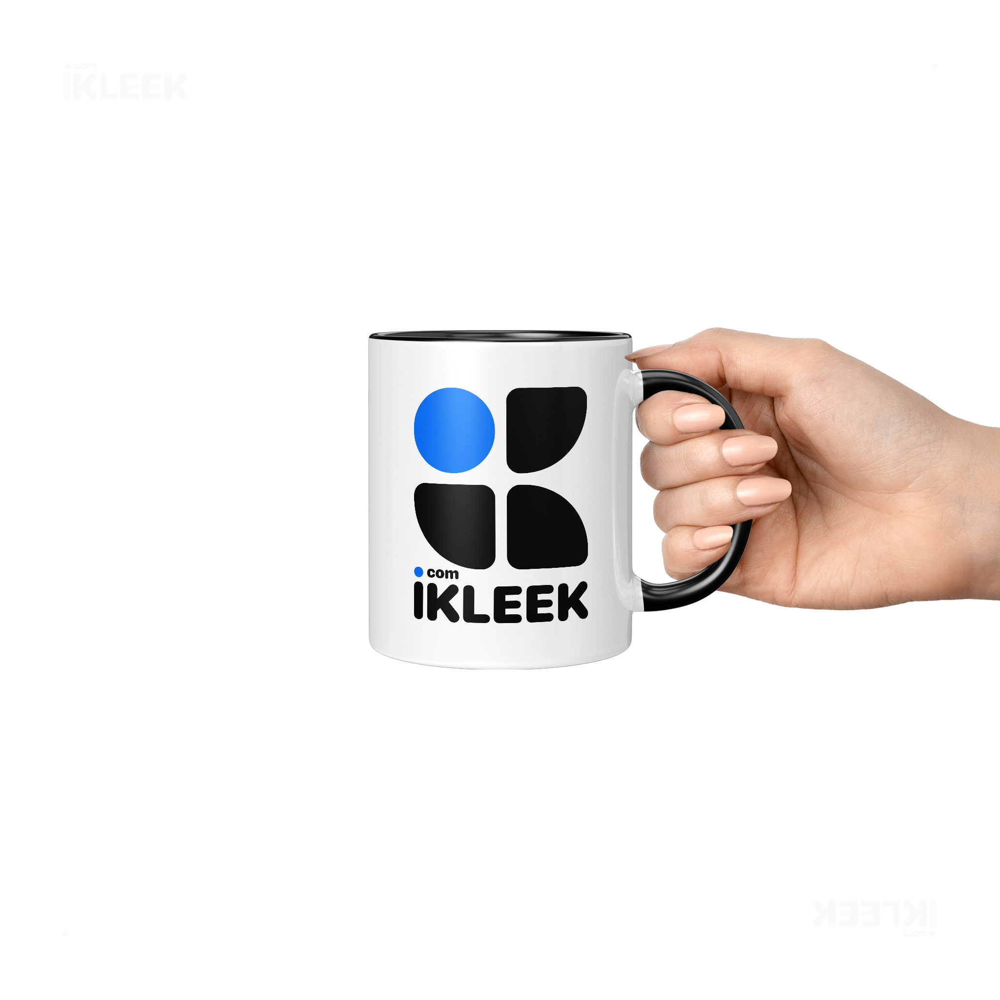 iKLEEKMark Ceramic Mug 06 White Black