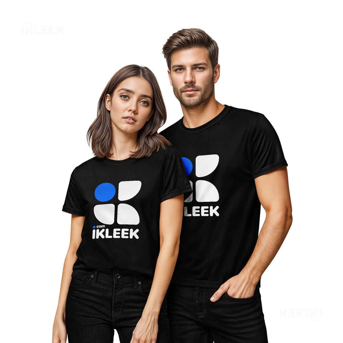 iKLEEKMark Couple T Shirt 02 Black