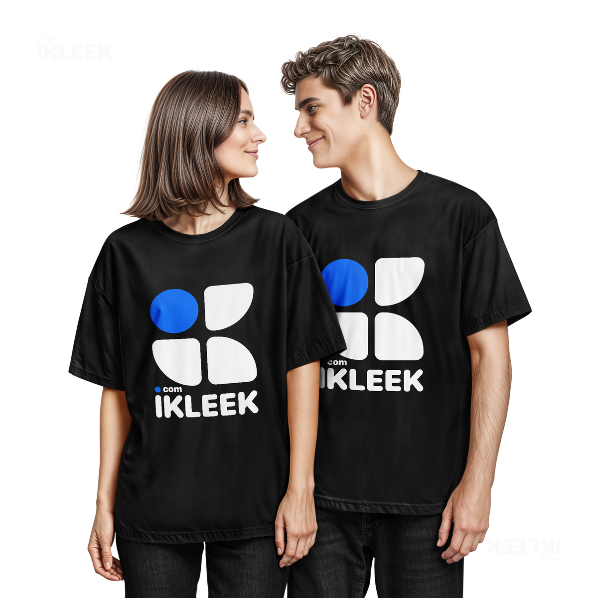 iKLEEKMark Couple T Shirt 05 Black