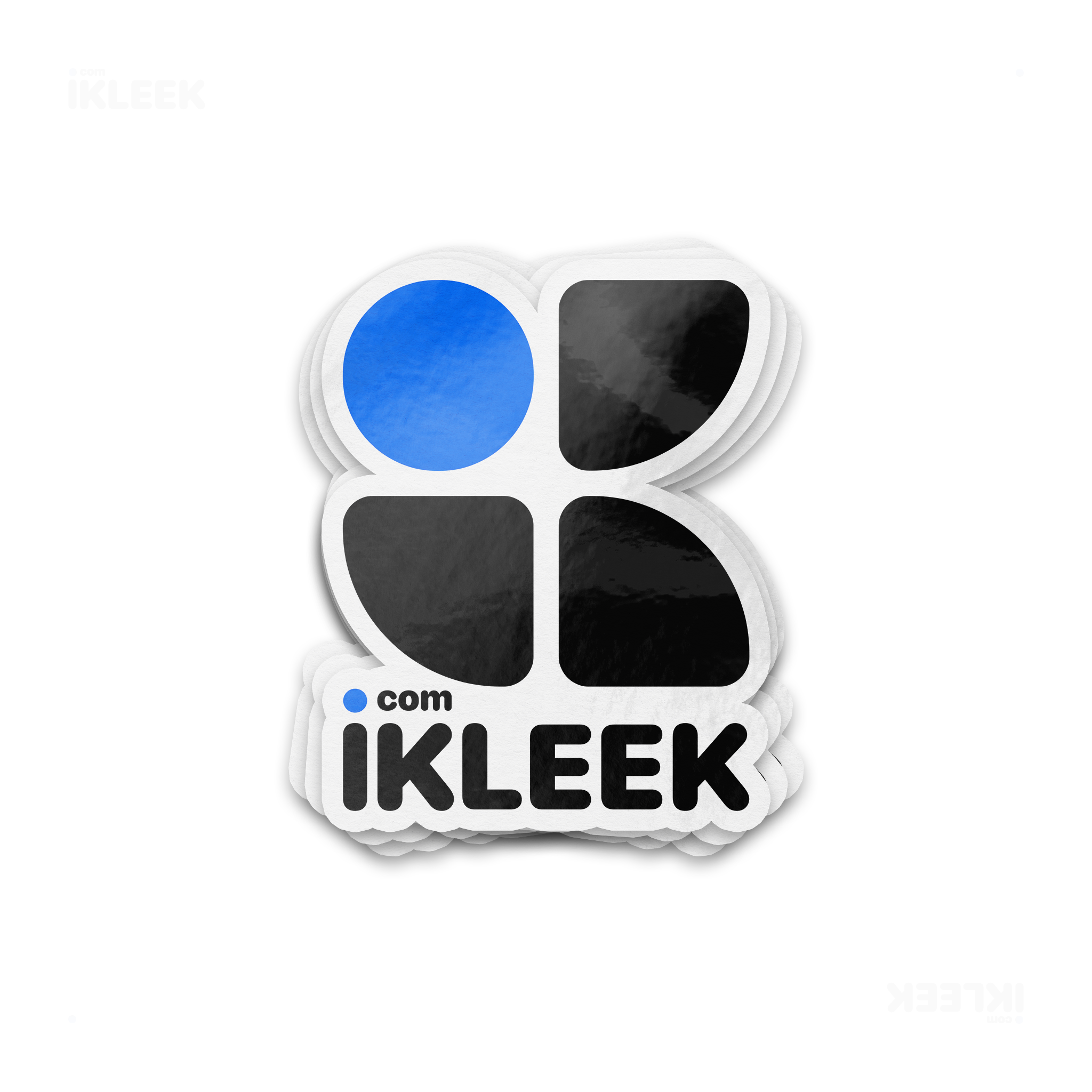 iKLEEKMark Die Cut Outdoor Sticker 01 White