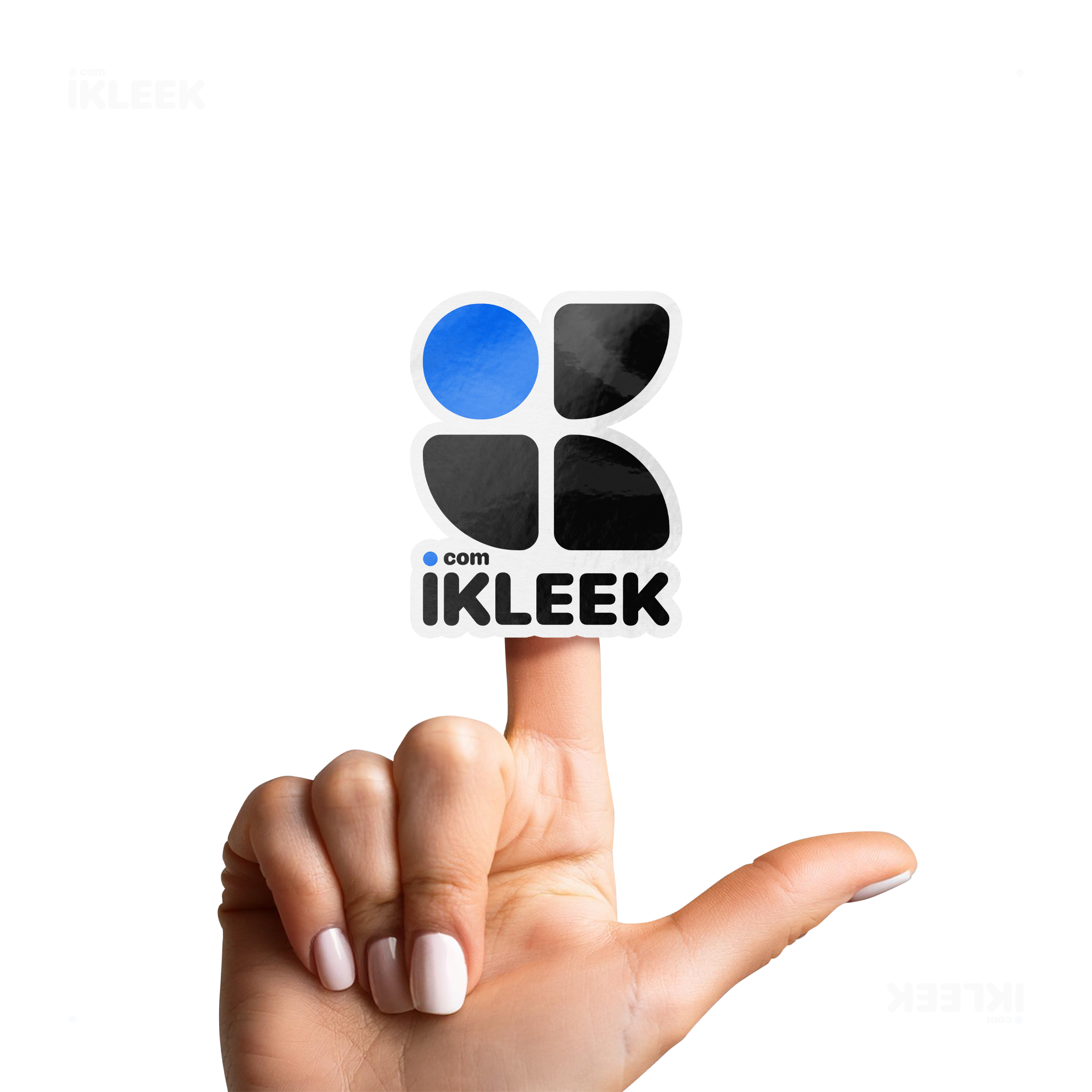 iKLEEKMark Die Cut Outdoor Sticker 02 White