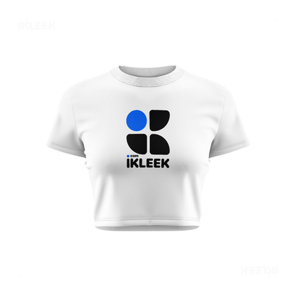 iKLEEKMark Fitted Crop Top 01 White