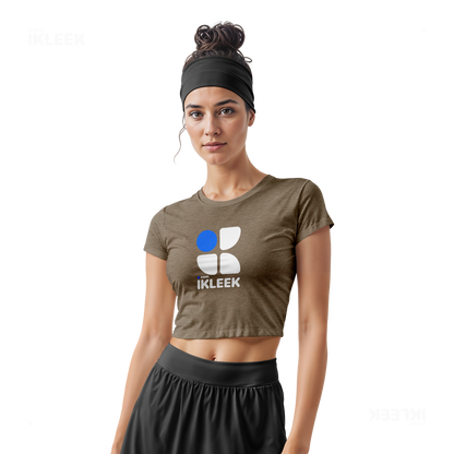 iKLEEKMark Fitted Crop Top 02 Heather Olive