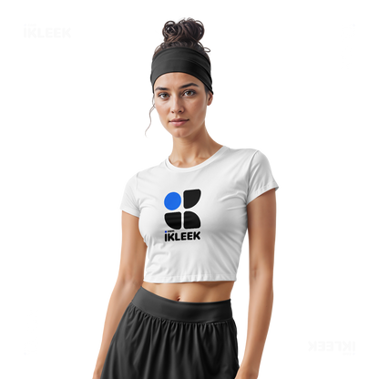 iKLEEKMark Fitted Crop Top 02 White