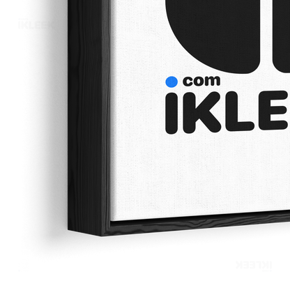 iKLEEKMark Framed Canvas 02 Black Wood