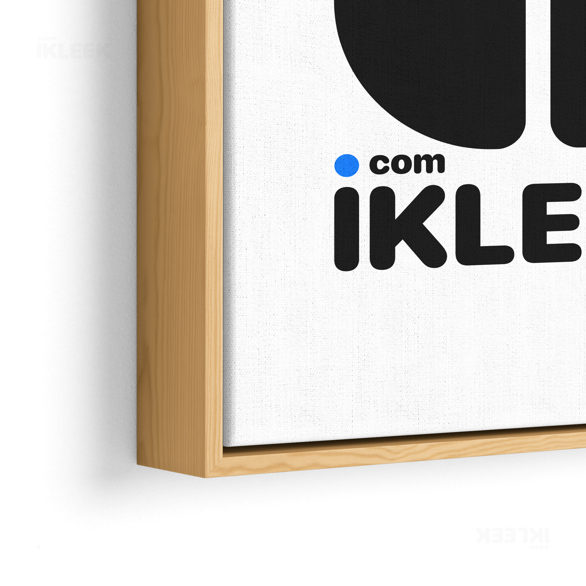 iKLEEKMark Framed Canvas 02 Natural Wood