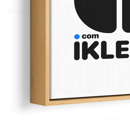 iKLEEKMark Framed Canvas 02 Natural Wood