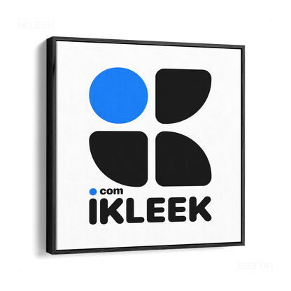 iKLEEKMark Framed Canvas 04 Black Wood