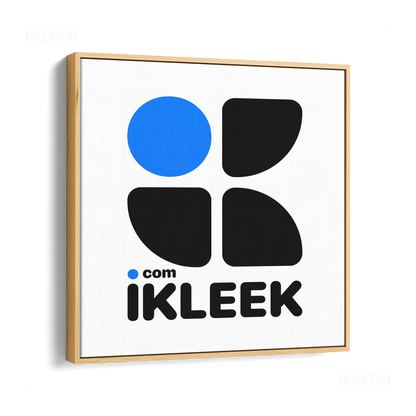 iKLEEKMark Framed Canvas 04 Natural Wood