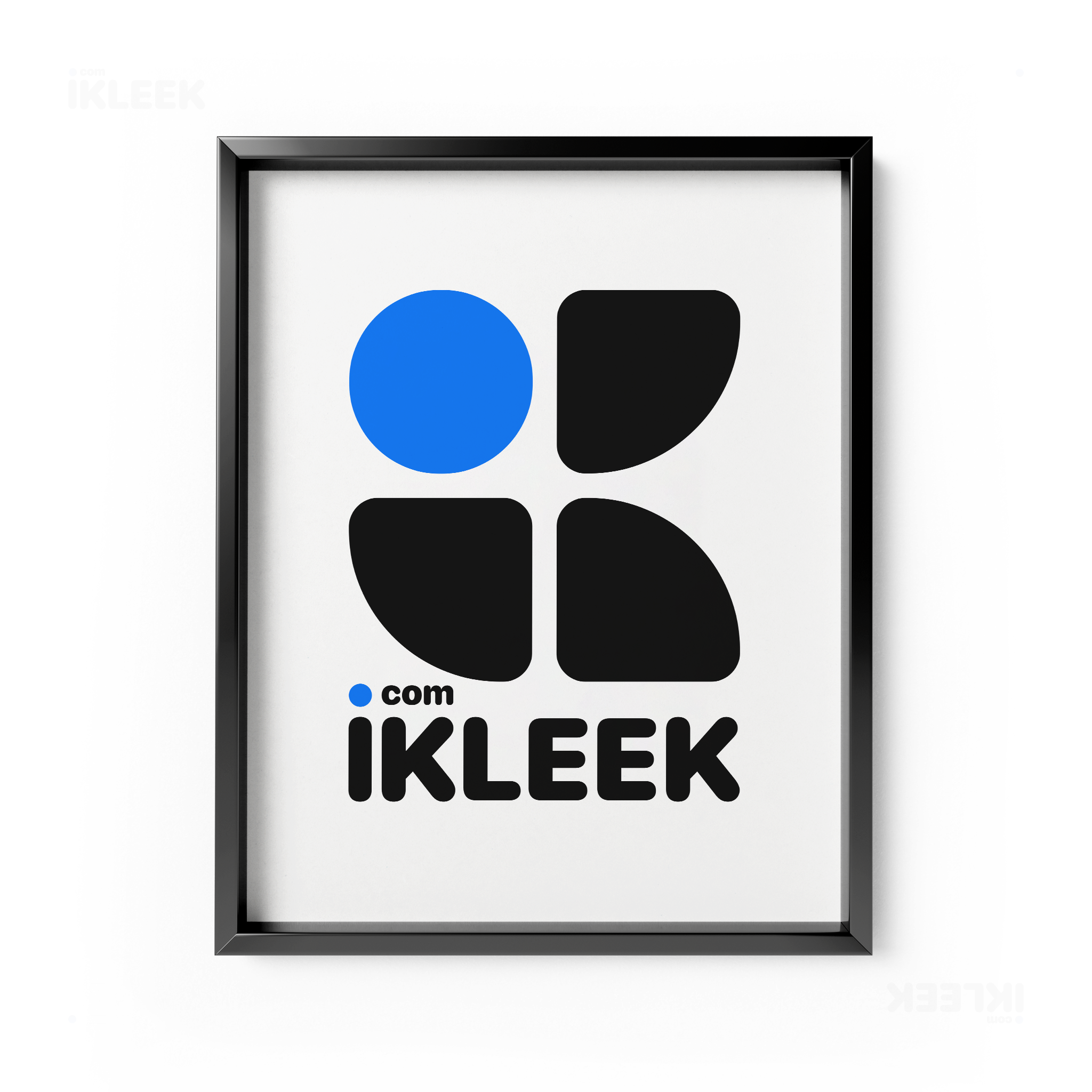 iKLEEKMark Framed Poster 01 Black Aluminum