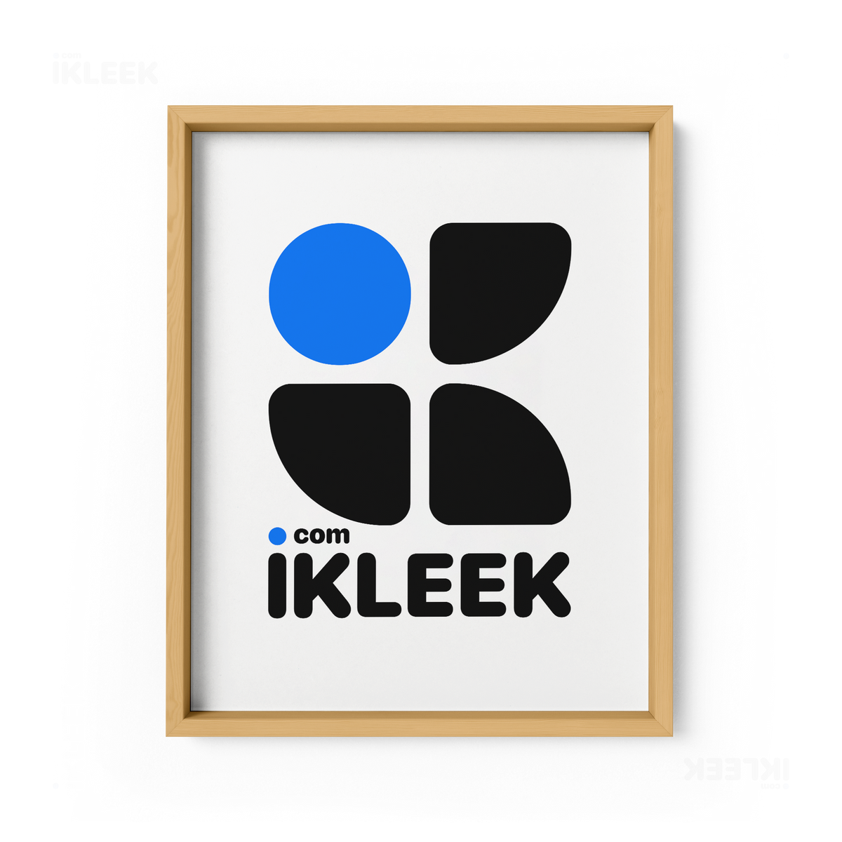 iKLEEKMark Framed Poster 01 Natural Wood