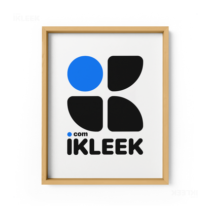 iKLEEKMark Framed Poster 01 Natural Wood