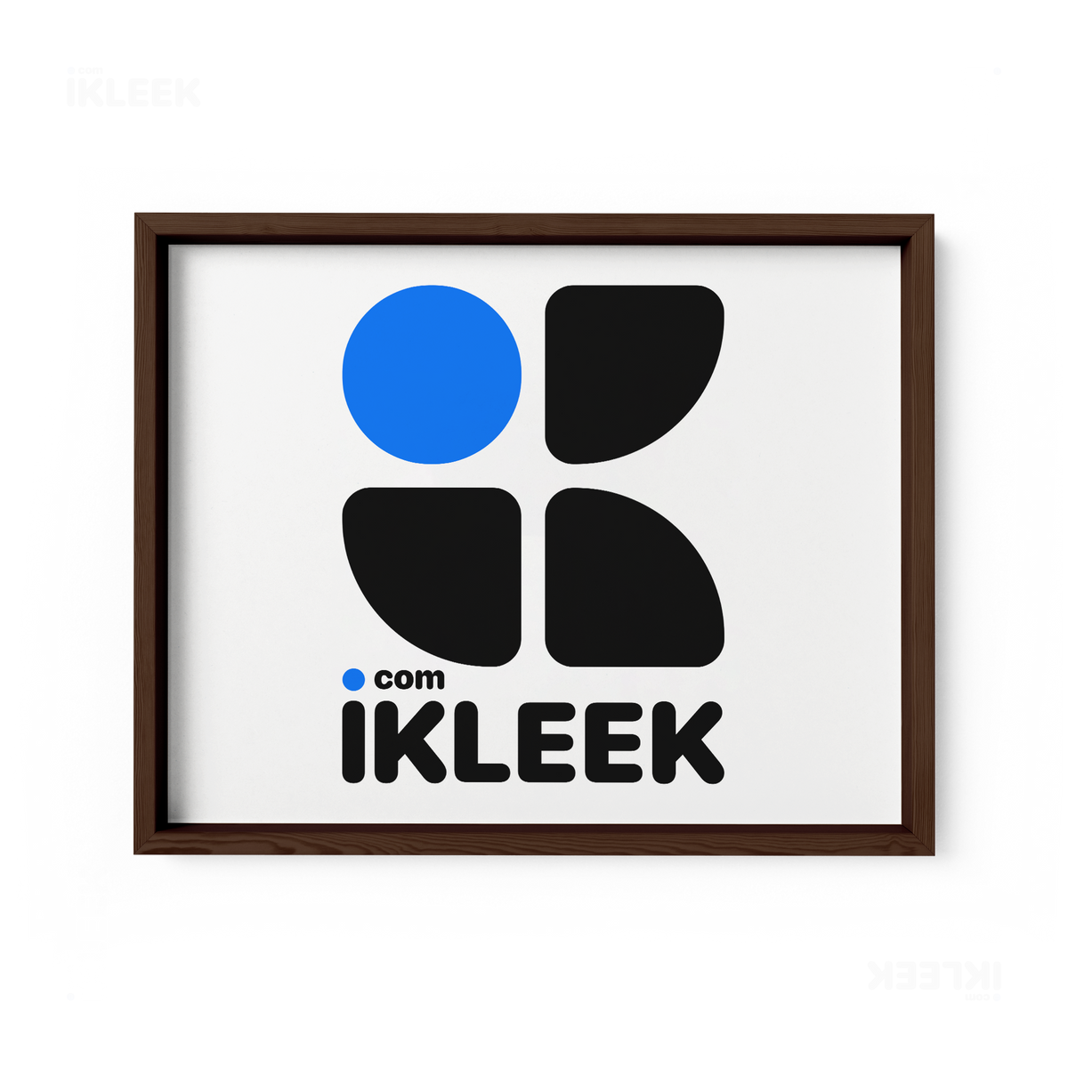 iKLEEKMark Framed Poster 03 Dark Wood