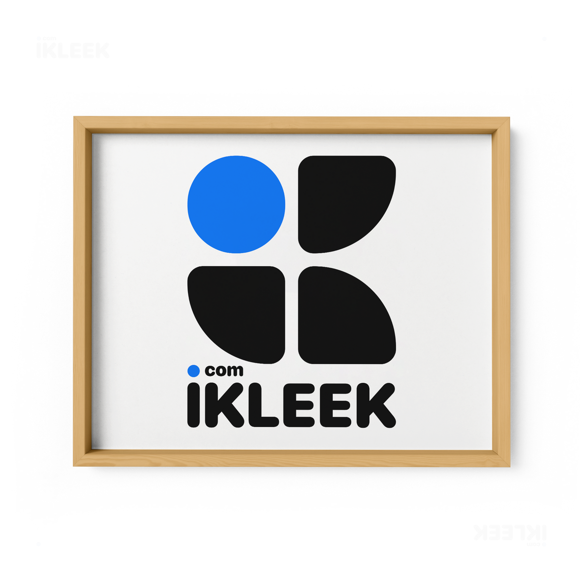 iKLEEKMark Framed Poster 03 Natural Wood
