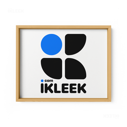 iKLEEKMark Framed Poster 03 Natural Wood
