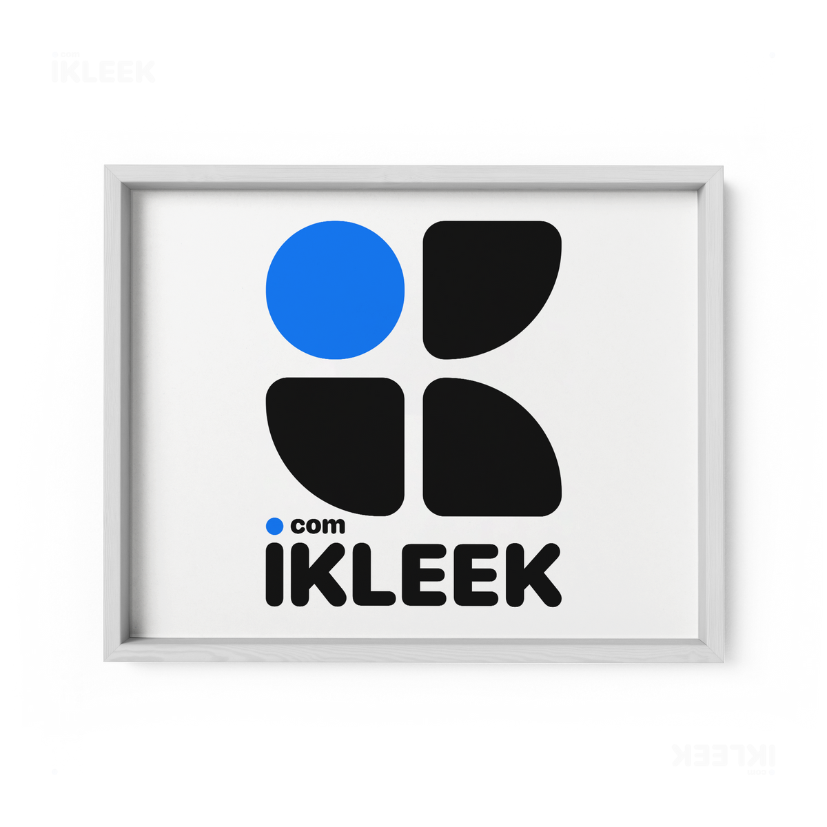 iKLEEKMark Framed Poster 03 White Wood