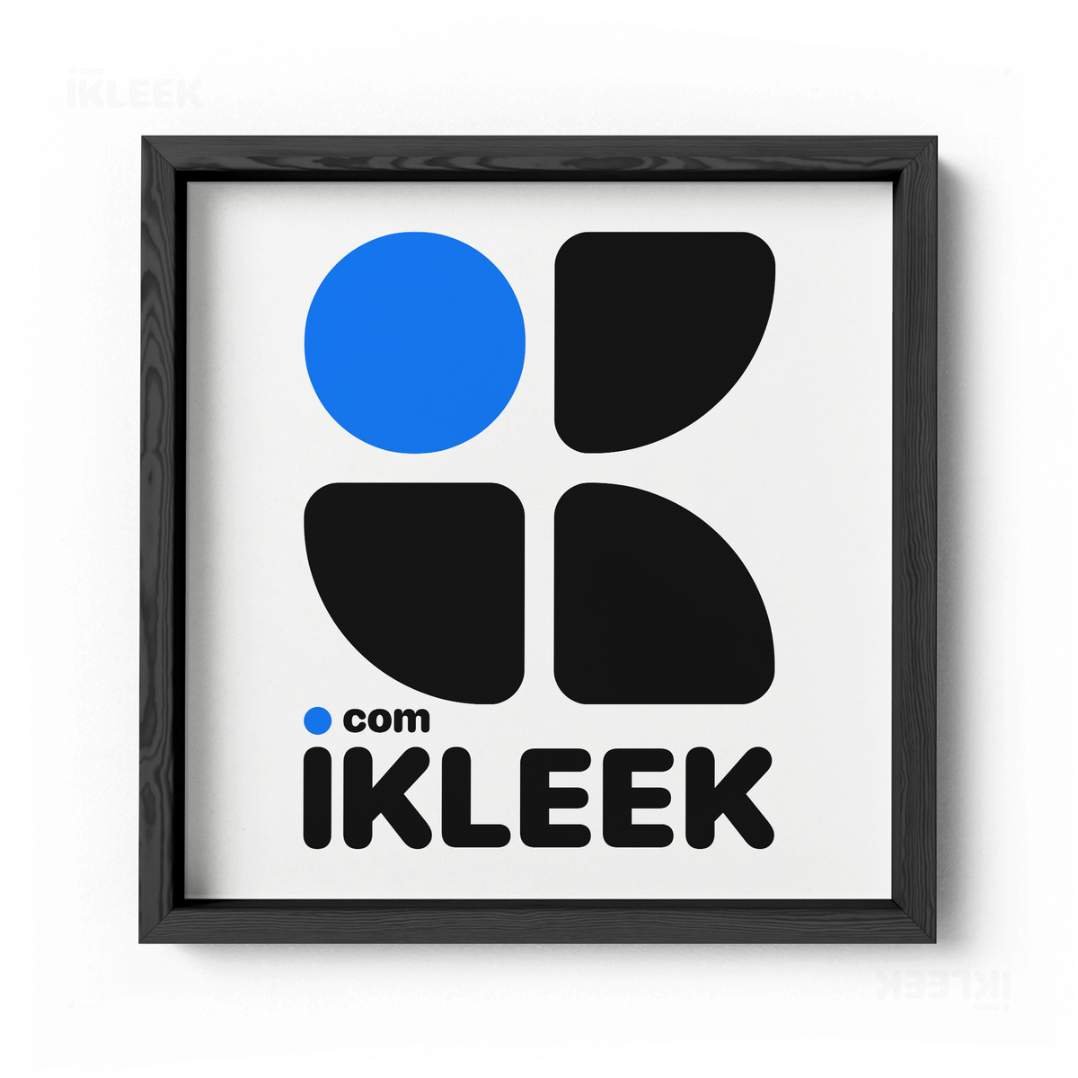 iKLEEKMark Framed Poster 04 Black Wood