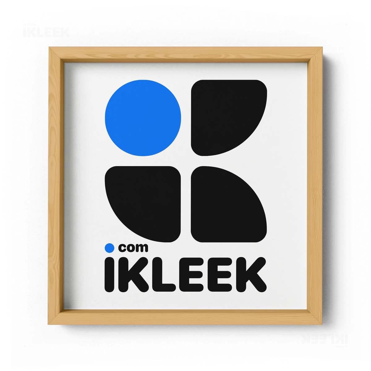 iKLEEKMark Framed Poster 04 Natural Wood