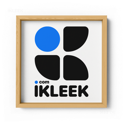 iKLEEKMark Framed Poster 04 Natural Wood