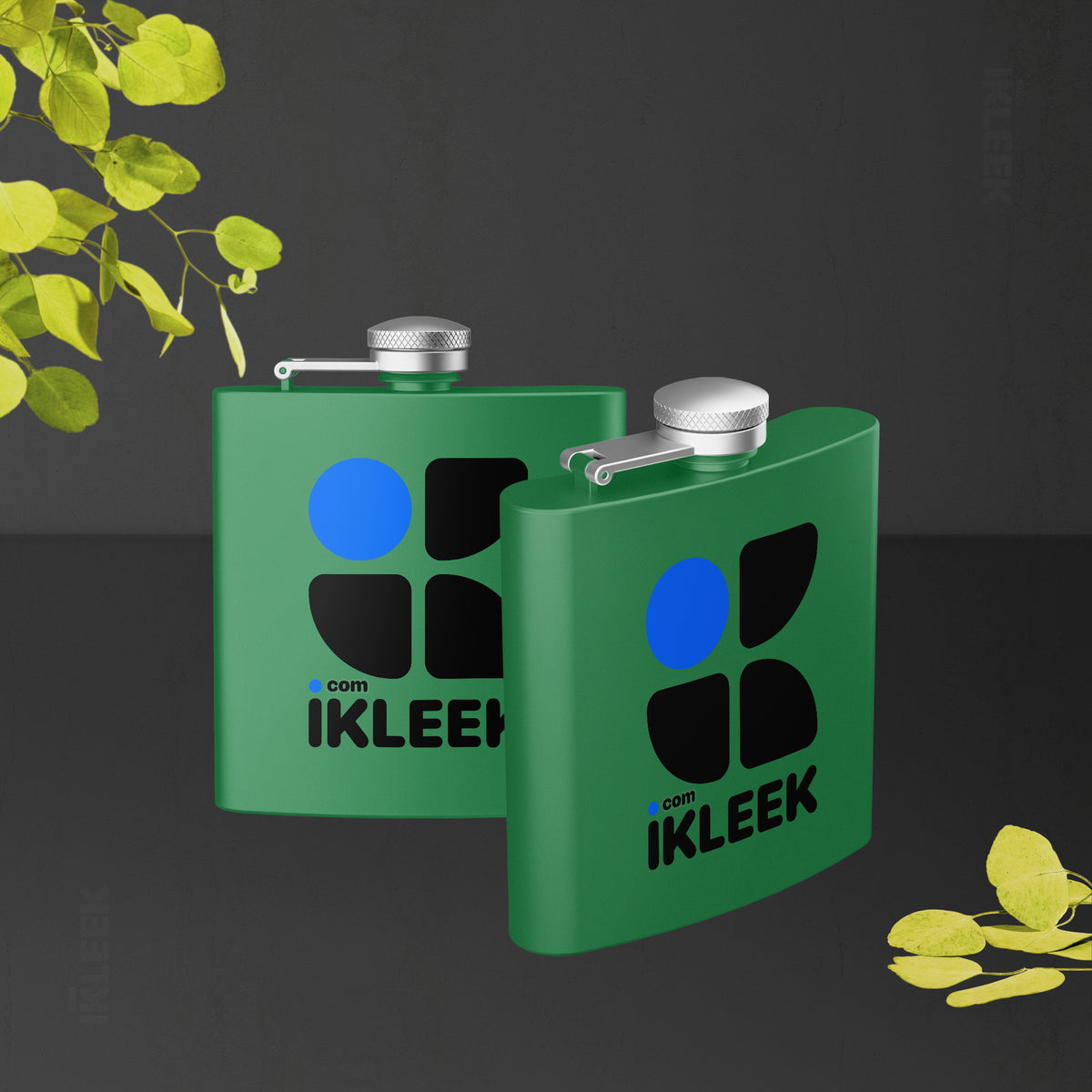 iKLEEKMark Hip Flasks 02 Green