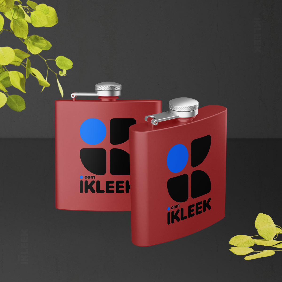 iKLEEKMark Hip Flasks 02 Red