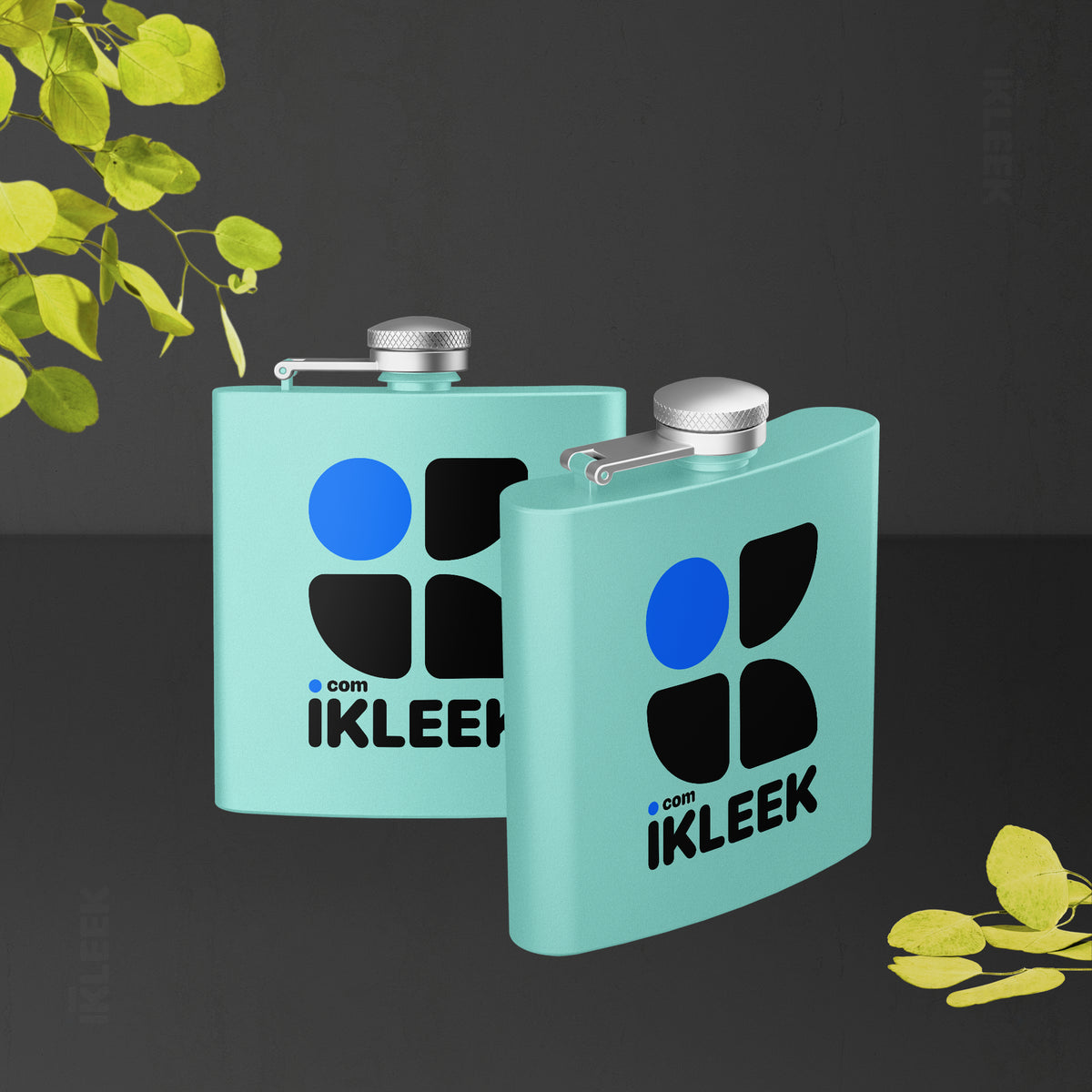 iKLEEKMark Hip Flasks 02 Teal