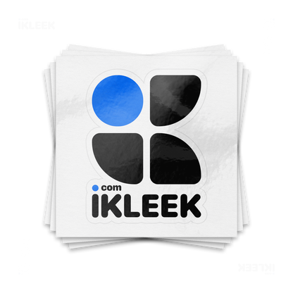 iKLEEKMark Kiss Cut Sticker 01 White