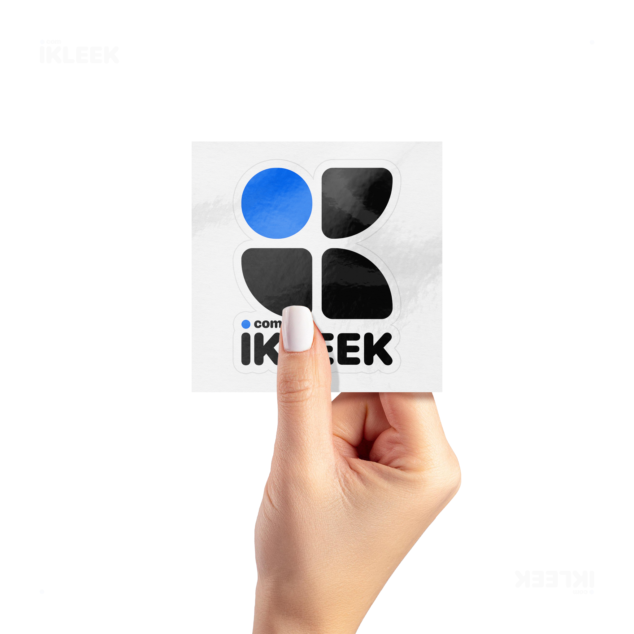 iKLEEKMark Kiss Cut Sticker 02 White