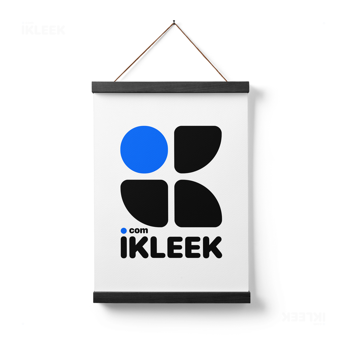 iKLEEKMark Magnetic Hanger Poster 01 Black Wood