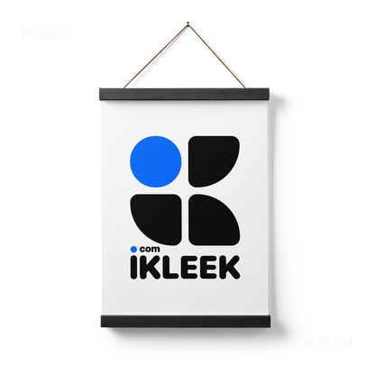 iKLEEKMark Magnetic Hanger Poster 01 Black Wood