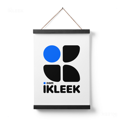 iKLEEKMark Magnetic Hanger Poster 01 Black Wood