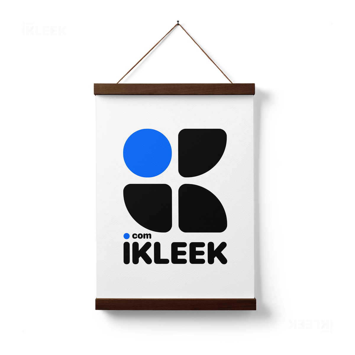 iKLEEKMark Magnetic Hanger Poster 01 Dark Wood