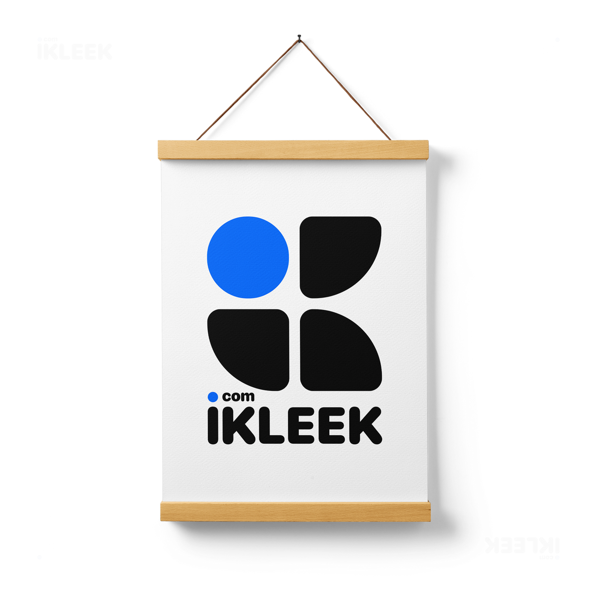 iKLEEKMark Magnetic Hanger Poster 01 Natural Wood
