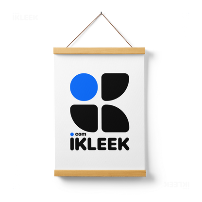 iKLEEKMark Magnetic Hanger Poster 01 Natural Wood