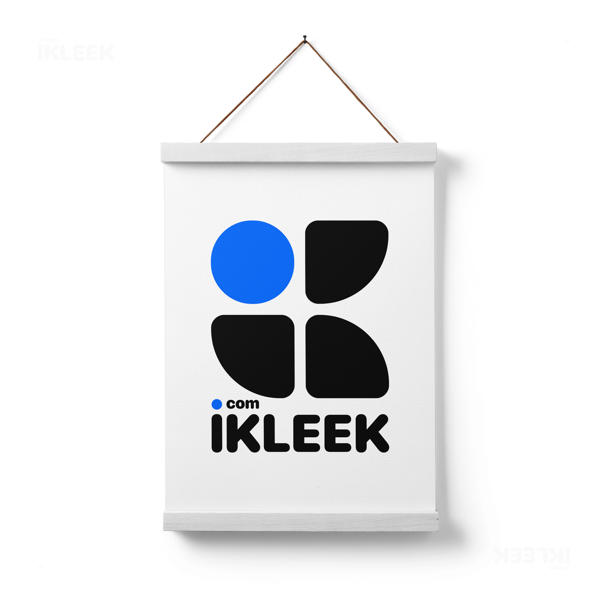 iKLEEKMark Magnetic Hanger Poster 01 White Wood