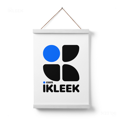 iKLEEKMark Magnetic Hanger Poster 01 White Wood