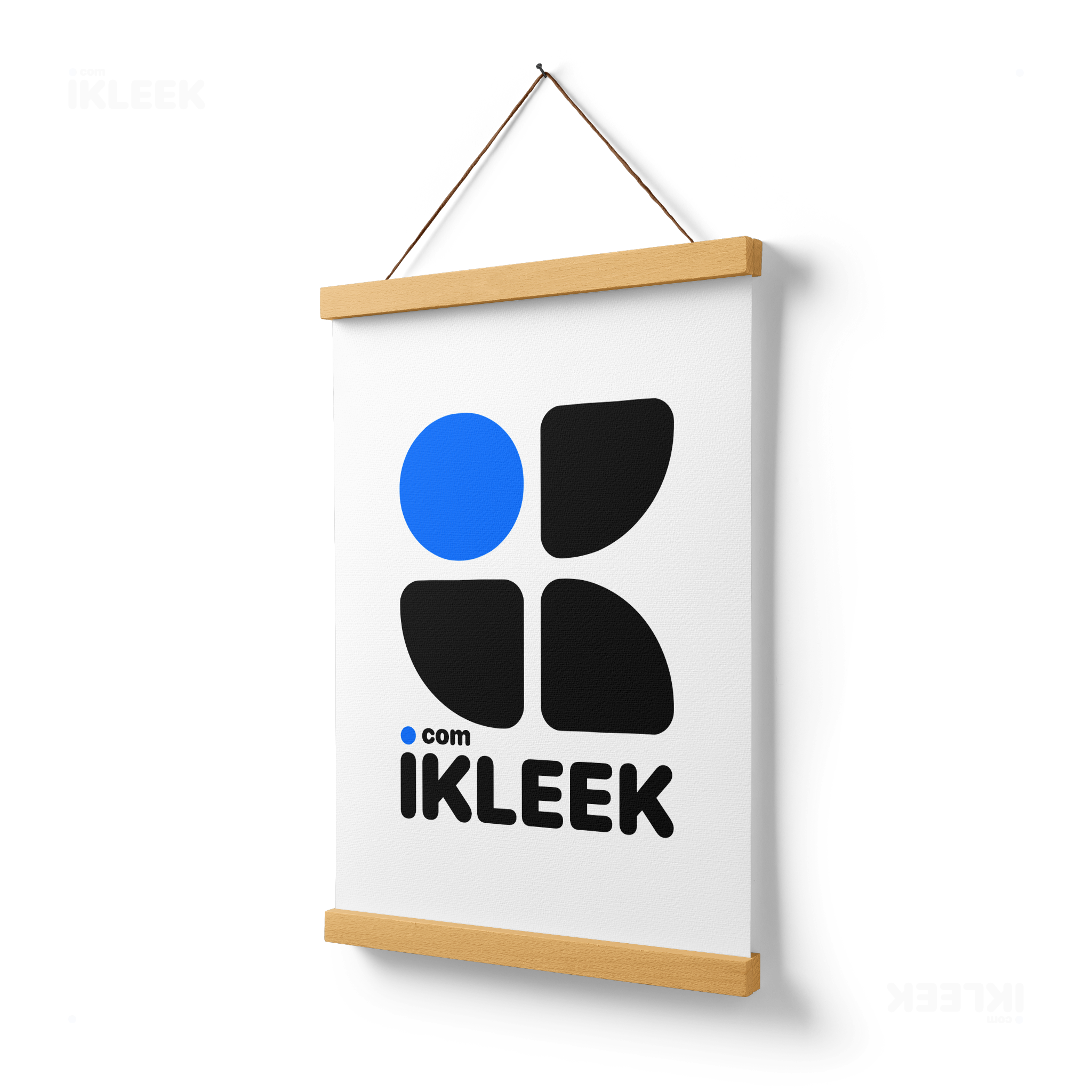 iKLEEKMark Magnetic Hanger Poster 03 Natural Wood
