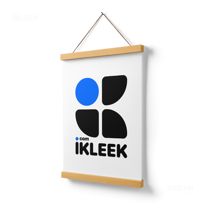 iKLEEKMark Magnetic Hanger Poster 03 Natural Wood