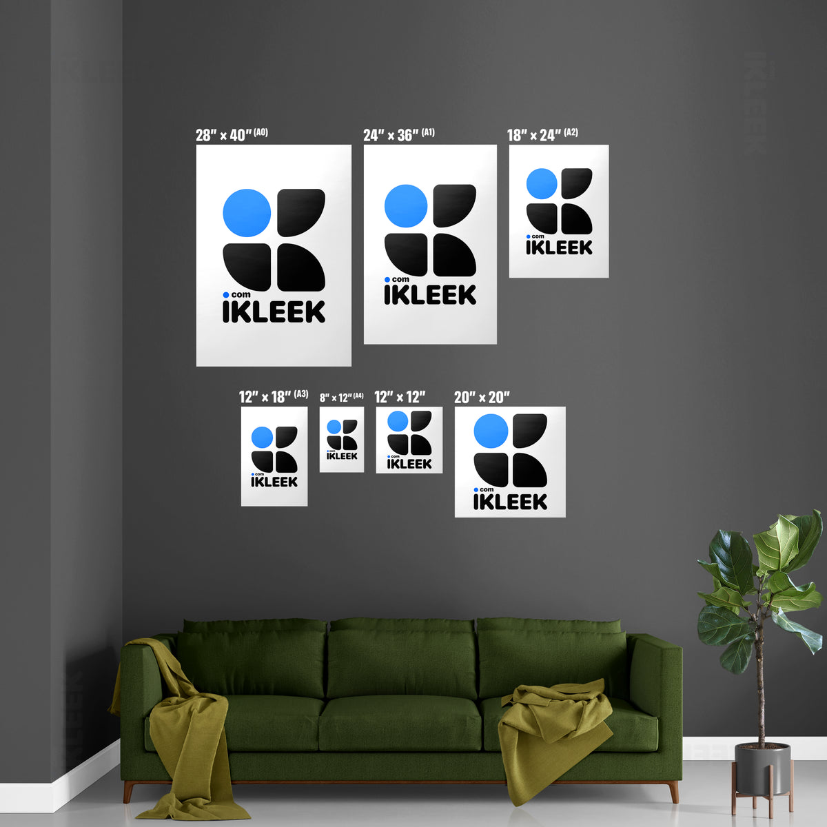 iKLEEKMark Magnetic Hanger Poster 06 Natural Wood
