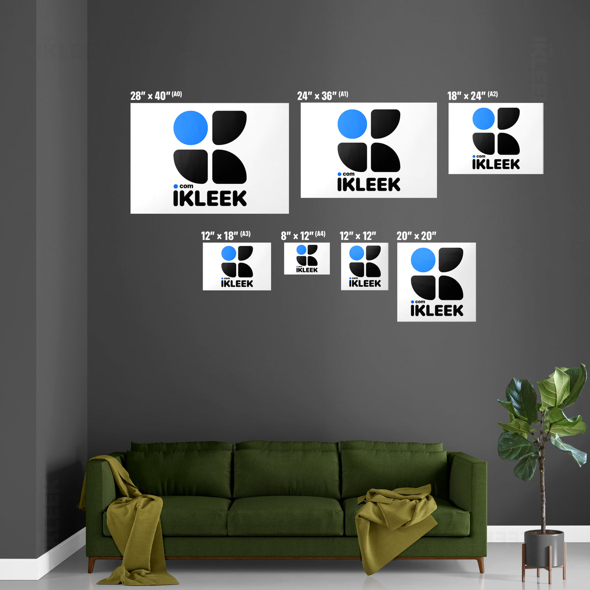 iKLEEKMark Magnetic Hanger Poster 07 White Wood
