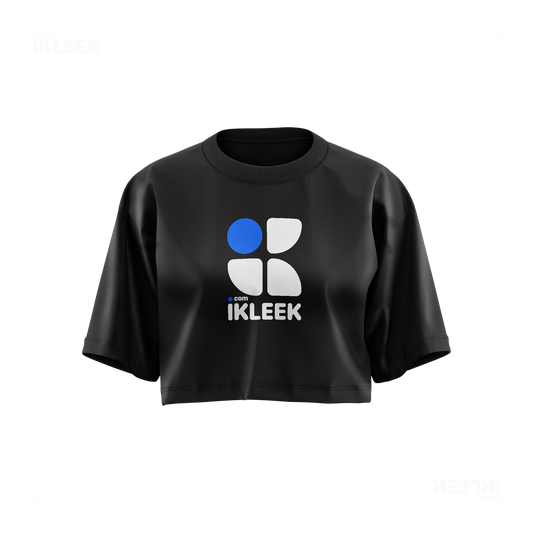 iKLEEKMark Over Sized Crop Top 01 Black